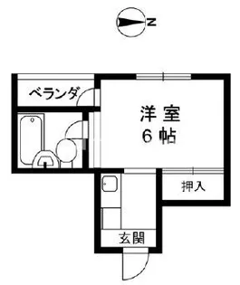 第二嵯峨マンション【5階】の間取り