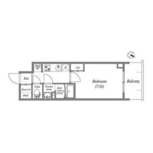 GENOVIA神戸湊川公園【3階】の間取り
