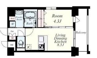 フロッソダリア博多駅前【2階】の間取り