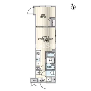 エルファーロ恵比寿【4階】の間取り