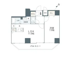 グルーブ神戸元町アリア【4階】の間取り
