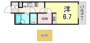 兵庫県尼崎市長洲中通1丁目【アパート】の間取り