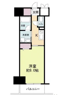 ドゥーエ立売堀【8階】の間取り