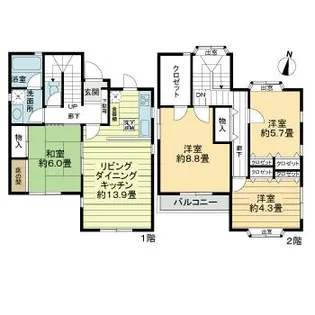 兵庫県神戸市須磨区須磨本町1丁目【一戸建】の間取り