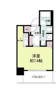 クロスレジデンス大阪新町【6階】の間取り