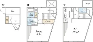 Belleviage Nakameguro【2階】の間取り