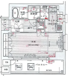 ヴァンデュールアッシュ南船場【6階】の間取り