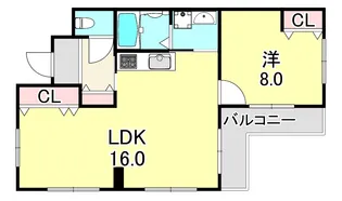 ビバーチェコート【2階】の間取り