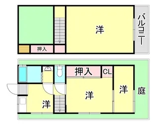 兵庫県神戸市灘区下河原通3丁目【一戸建】の間取り