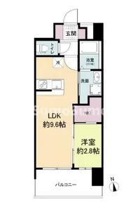 1LDKの間取り画像