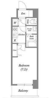 プランドール北浜【7階】の間取り