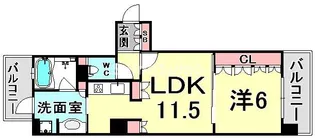 兵庫県神戸市中央区下山手通2丁目【マンション】の間取り