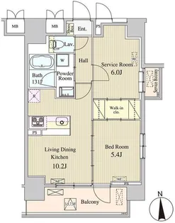 ザ マグノリアガーデン恵比寿【5階】の間取り