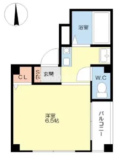 1Rの間取り画像