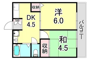 サニーヒルⅠ【1階】の間取り