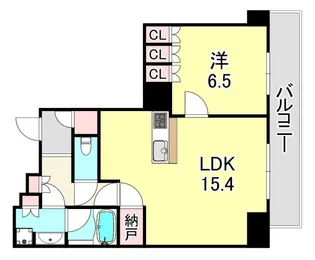 兵庫県神戸市中央区東川崎町1丁目【マンション】の間取り