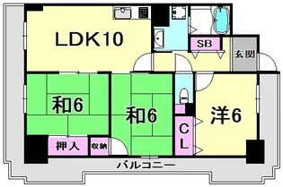 兵庫県神戸市兵庫区駅南通3丁目【マンション】の間取り