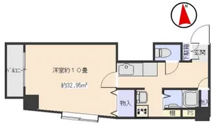 兵庫県神戸市灘区城内通4丁目【マンション】の間取り