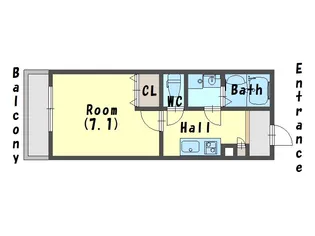 兵庫県神戸市須磨区東町2丁目【アパート】の間取り