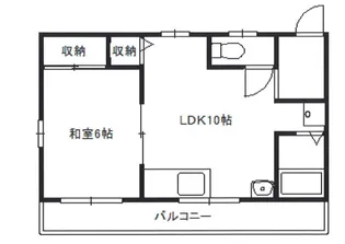 新田マンション【4階】の間取り