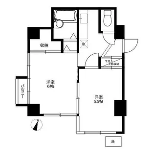 メブキ太子堂【1階】の間取り