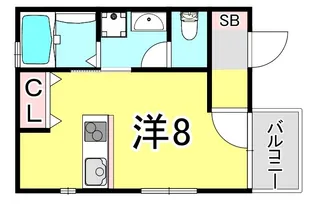 兵庫県神戸市長田区駒ケ林町1丁目【アパート】の間取り