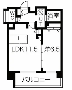 プレサンス難波セレクト【11階】の間取り