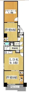 フジマンション【2階】の間取り