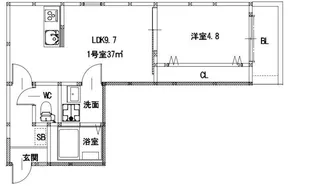 リタリッチ千歳町【2階】の間取り