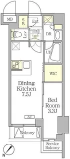 アジールコート池尻大橋【3階】の間取り