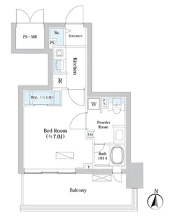 パークアクシス四ツ橋【11階】の間取り