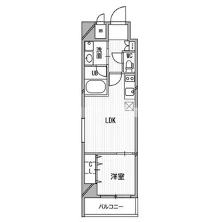 南堀江プライマリーワン【10階】の間取り
