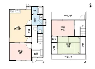 兵庫県神戸市東灘区御影郡家2丁目【一戸建】の間取り