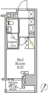 ジオエント白金台【5階】の間取り