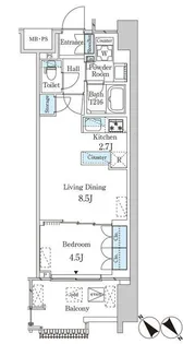 レガシス中目黒【3階】の間取り