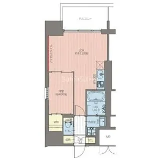 レオングラン本町橋【8階】の間取り