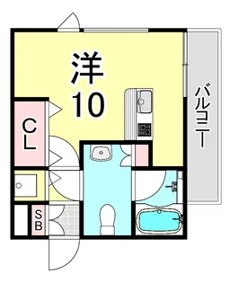 兵庫県西宮市田代町【アパート】の間取り
