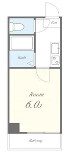 エクラ難波南【2階】の間取り