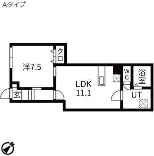 アイリス渋谷【1階】の間取り