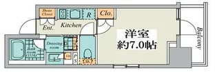 クレストコート広尾【7階】の間取り