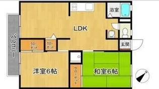 ビューラーフジイ【2階】の間取り