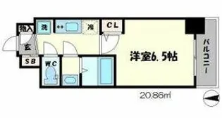 SERENiTE谷四【3階】の間取り