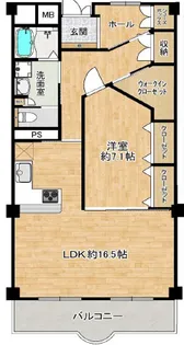 舞子台サニーハイツ【5階】の間取り