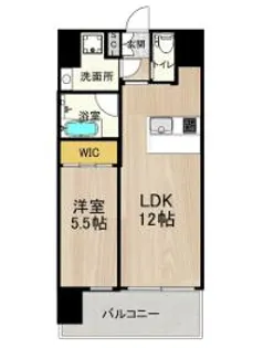 プレジオ九条【14階】の間取り