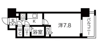 ワールドアイ難波南PORTA【5階】の間取り
