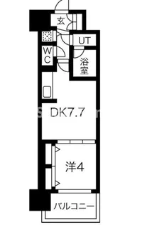 グランカーサ難波元町【11階】の間取り
