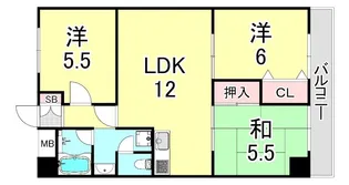 レトワールトキワ【6階】の間取り