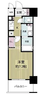 ミュプレ北浜【2階】の間取り