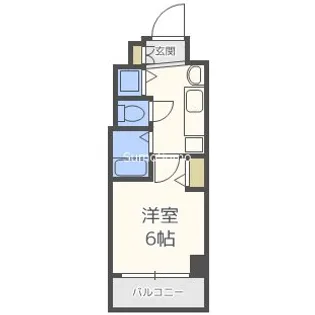 スワンズシティ難波南【10階】の間取り