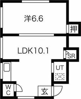 パーク塩屋【1階】の間取り
